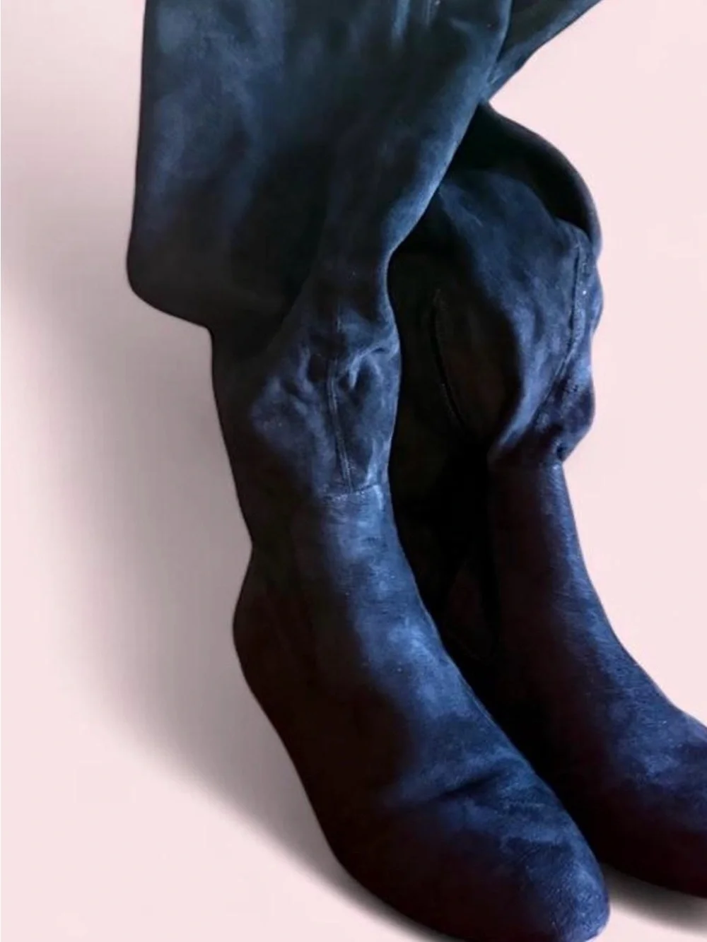 Jessica Simpson Women's Black Suede Knee-High Boots size 8
